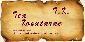Tea Košutarac vizit kartica